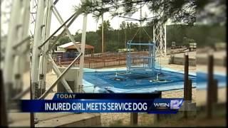 Girl injured in Dells ride to receive therapy dog