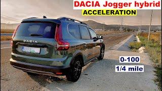 Dacia Jogger hybrid acceleration 0-100 14 mile 60-100 80-120  2023  FWD  GPS results