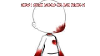 How I Draw Blood gacha life ibis paint tut