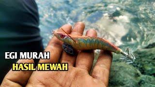 Mancing Cumi-cumi di pantai mutiara Trenggalek dapat banyak