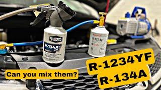 R-1234YF and R-134A AC Refrigerant