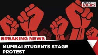 Mumbai Students From Autonomous Colleges Protesting Against Offline Exams  Breaking News