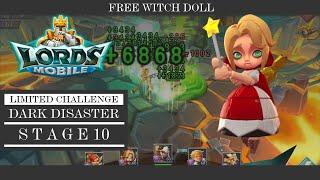 Lords Mobile Limited Challenge Dark Disaster Stage 10