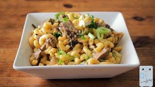 One Pot Brisket Mac and Cheese