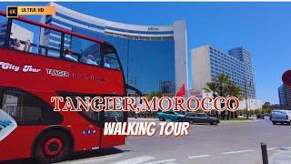 Tangier MOROCCO Walking Tour - 4K Part 1 With Captions