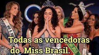 Todas as vencedoras do Miss Brasil. De 1954 a 2022.