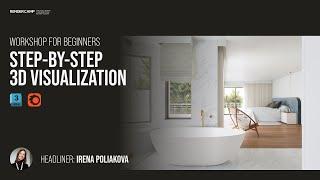 BATHROOM + BEDROOM  Interior Visualization Tutorial for Beginners  3Ds Max + Corona Render