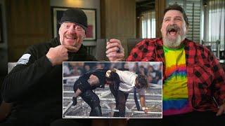 The Undertaker and Mick Foley watch iconic Hell in a Cell Match WWE Playback