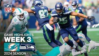 Miami Dolphins vs. Seattle Seahawks  2024 Week 3 Game Highlights