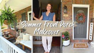 Summer Front Porch Makeover Cleaning Decorating & Budget Tips