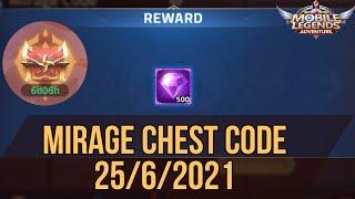 HOW TO CLAIM FIRST MIRAGE CHEST CODE  FIRST CHEST CODE CD KEY 25 JUNE 2021 - MLA