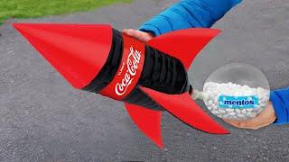 Experiment Coca-Cola XXL Rocket VS  Mentos