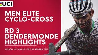 Round 3 - Men Elite Highlights  202021 UCI Cyclo-cross World Cup - Dendermonde