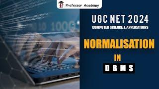 UGC NET 2024  Computer Science  Normalisation in DBMS - தமிழில்