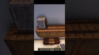 Table With Barrels Design ┳━┳  Minecraft #shorts