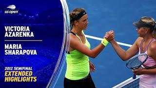 Victoria Azarenka vs. Maria Sharapova Extended Highlights  2012 US Open Semifinal