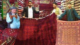 Afghani carpet گزارش منصور، بازار قالین افغانی، قالین مور افغانی