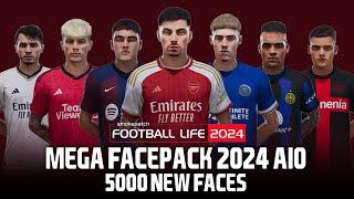 SP Football Life 2024 - NEW MEGA FACEPACK 2024 AIO 5000 FACES  CPK & SIDER