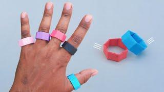 How To Make a Paper Ring  Origami Super Ring  DIY Paper Ring Easy