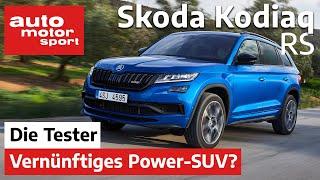 Skoda Kodiaq RS Das fast vernünftige Power-SUV - TestReview  auto motor und sport