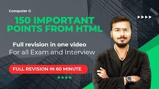 150 Essential HTML Points Every Web Developer Should Know  HTML Full course revision