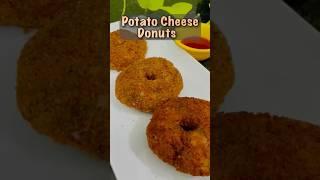 Crispy potato  cheese  Donut  evening snack recipe #shortsvideo #shortsfeed #trending #short