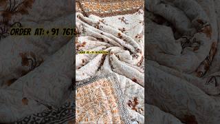 Indian jaipuri razai.Queen cotton quilt reversible #smallbusiness #shortvideo #handmadelove#watch