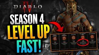 Diablo 4 - FASTEST 1-100 Leveling Guide in Season 4 Every Class