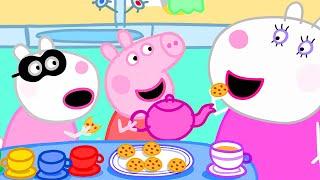 Suzy Sheeps Leaving Party with Peppa Pig  Peppa Pig Official Family Kids Cartoon