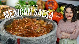 AUTHENTIC Red Mexican SALSA Recipe  Villa Cocina