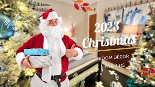 CHRISTMAS 2023  FLOCKED FOREST BOY’S ROOM