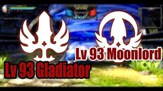 Dragon Nest CN - PVP Showmatch Lv 93 Gladiator vs Lv 93 Moonlord #Awakening Skill