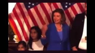 EVIL WITCH PELOSI PUSHES FLORES DAUGHTER DURING A SWEARING CEREMONY