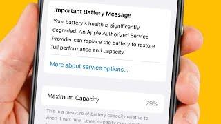 How to Fix iPhone Showing Suddenly Battery Health Service  Battery Health Shows Service in iPhone