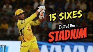 MS Dhonis sixes that went out of the Stadium TOP 15