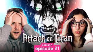 Attack on Titan  Season 4 Episode 21 REACTION