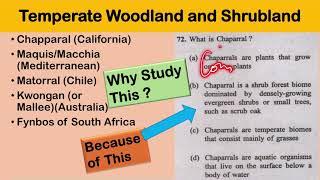 All temperate WOODLAND and SHRUB-LAND  UPSC-2024  PYQ based