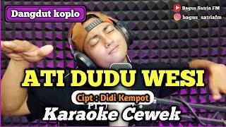 Ati dudu wesi - karaoke duet tanpa vokal cewek dangdut koplo