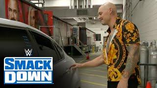 Happy Corbin gets a mysterious visitor in a limo on SmackDown