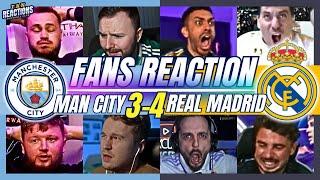 MAN CITY & REAL MADRID FANS REACTION TO MAN CITY 31-14 REAL MADRID  CHAMPIONS LEAGUE