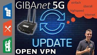 GIBAnet 5G Update - Open VPN Unterstützung - Geoblocking adé