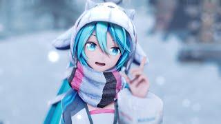 MMD Snow Fairy Story Feat.Hatsune Miku 4k 60Fps +dl