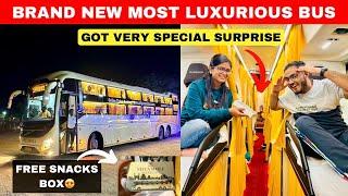 BRAND NEW VOLVO 9600S with Special Surprise  Hyderabad to Coimbatore Luxury Bus with Free Snacks