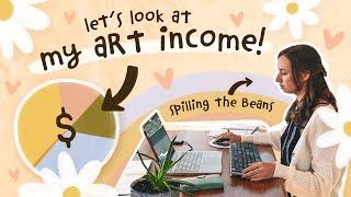 How Much Money I Make As An Artist - Passive and Active Online Art Income