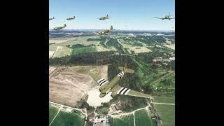 Formation Airborne Drop #microsoftflightsimulator #warbirds #formation #dropzone #dday80 #goodwood