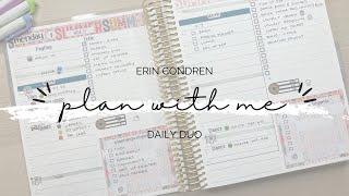 ERIN CONDREN DAILY DUO PLAN WITH ME  WEEK AT A GLANCE  PLAN WITH ME  DAILY PLANNER AFTER THE PEN