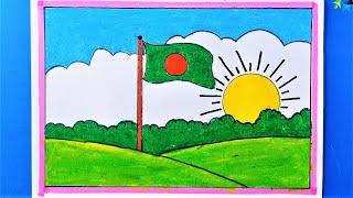 Bangladesh Bijoy Scenery Drawing  Victory Art For Competition