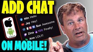 Live Stream With Chat on Mobile