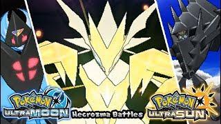 Pokemon UltraSun & UltraMoon - All Necrozma Battles HQ