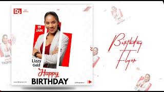 how to create Birthday Flyer Design in pixelLab  pixellab tutorial  2021  Diko Graphics